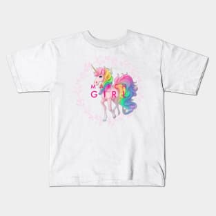 March pink unicorn Kids T-Shirt